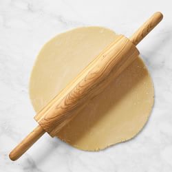 1pc Solid Wood Rolling Pin With Pattern Imprint For Baking, Ceramics Or  Clay Molding