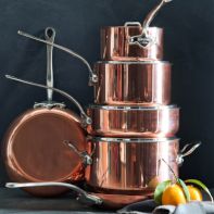 Williams Sonoma Mauviel Copper M'200 CI -Piece Cookware Set