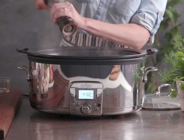 AllClad Gourmet Plus Slow Cooker, 7Qt. with AllIn One Browning