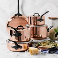 Williams Sonoma Mauviel Copper M'200 CI -Piece Cookware Set