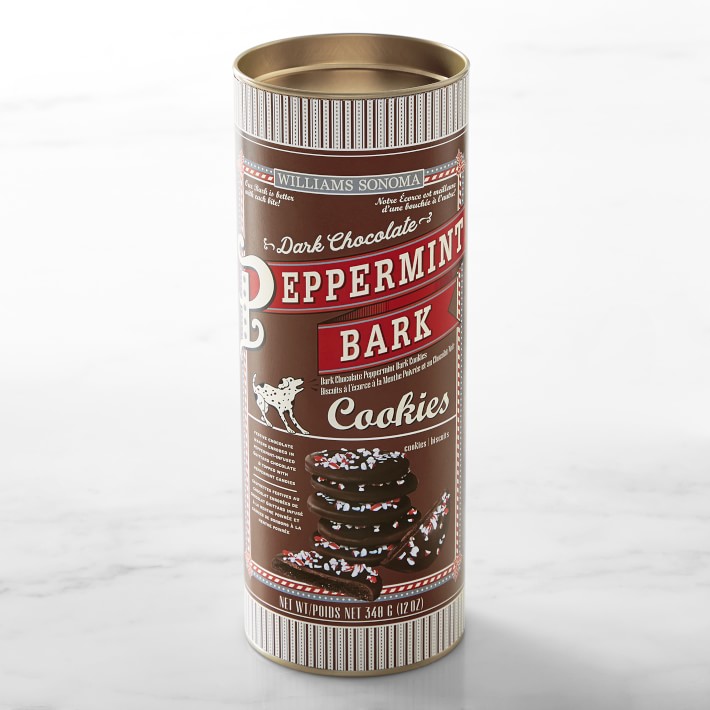 Williams Sonoma Dark Chocolate Peppermint Bark Cookies