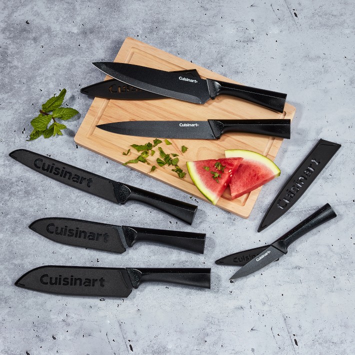 Cuisinart 12 Piece Ceramic Coated Color Knife Set with Blade Guards
