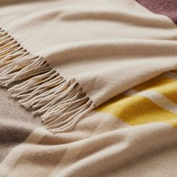 Cashmere-Lambswool Throw Blanket