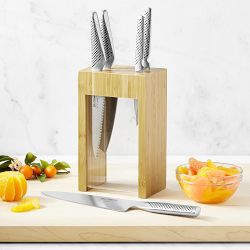 Williams Sonoma Global Classic Ikasu V Acrylic Knife Block, Set of 5