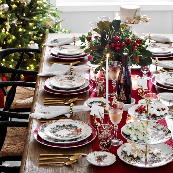 Twas the Night Before Christmas Salad Plates - Set of 4 - Mixed