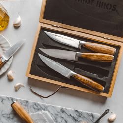 Williams Sonoma Schmidt Brothers Bonded Ash Knives, Set of 7