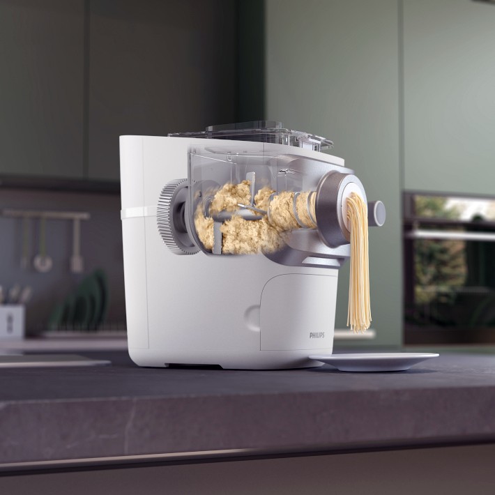 Philips 7000 Series Pasta Maker, ProExtrude Technology 150W, 8 discs,  Perfect Mixing Technology, Preapre up to 8 Portions, NutriU App, White