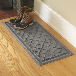 Washable Waterhog Boot Mat, Honeycomb Gray, Rubber | L.L.Bean