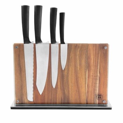 Minimalist Design Tempered Glass Knife Block | Hast