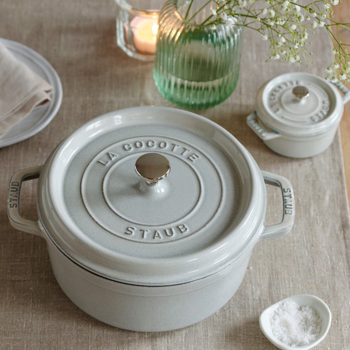 Staub Enameled Cast Iron Round Dutch Oven - Browned Butter Blondie