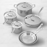 Emeril by All-Clad E884SC Chef's Stainless Steel Cookware Set, 12-Piece,  Silver