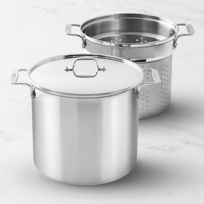 New All-Clad D3 Stainless Steel 12 quart Stock Pot with Lid