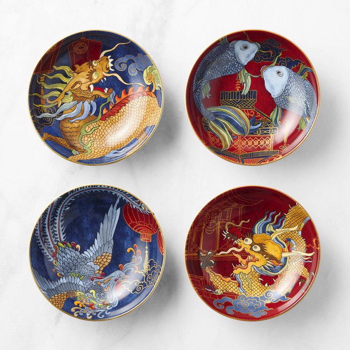 Lunar Soy Sauce Bowls, Set of 4