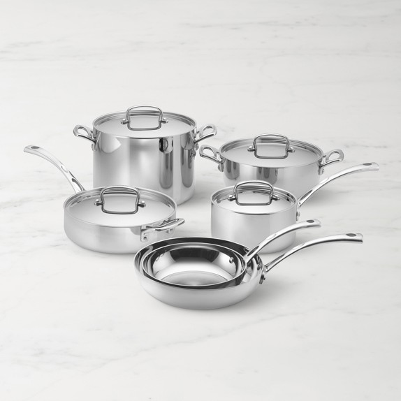 Cuisinart French Classic 10pc Stainless Steel Tri-ply Cookware Set