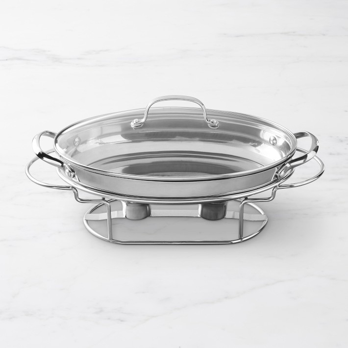 Cuisinart Multi-Purpose 5.5 Qt Stainless Steel Mixing Bowl Pot HANDLES  Glass Lid
