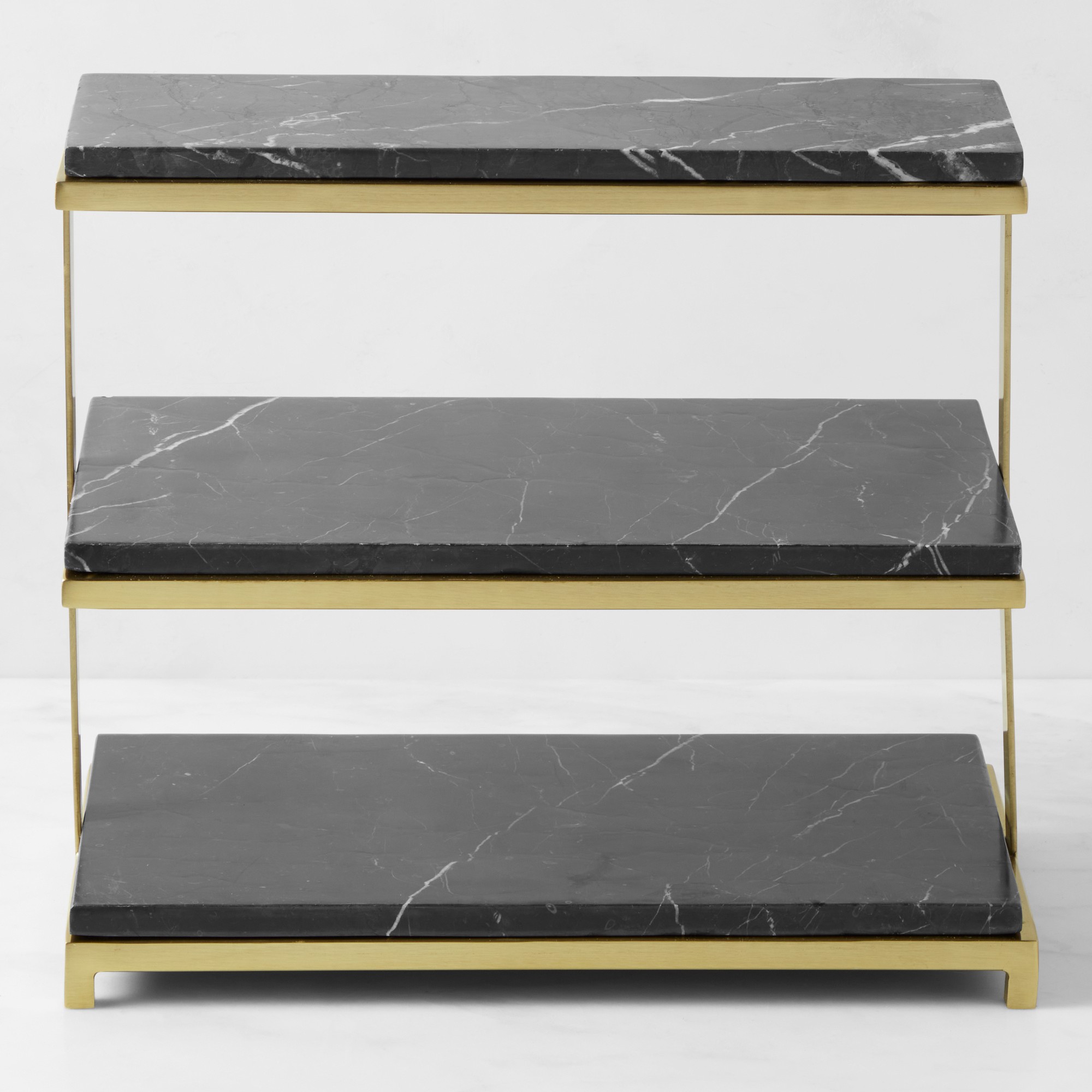 Black Marble 3-Tiered Stand