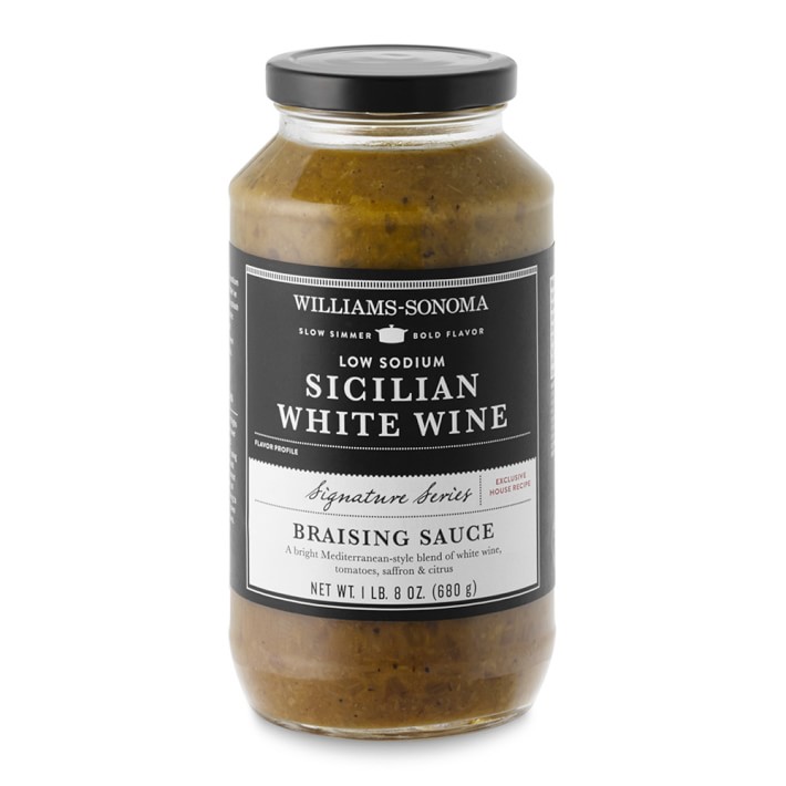 Williams-Sonoma Braising Sauce, Sicilian White Wine Low-Sodium