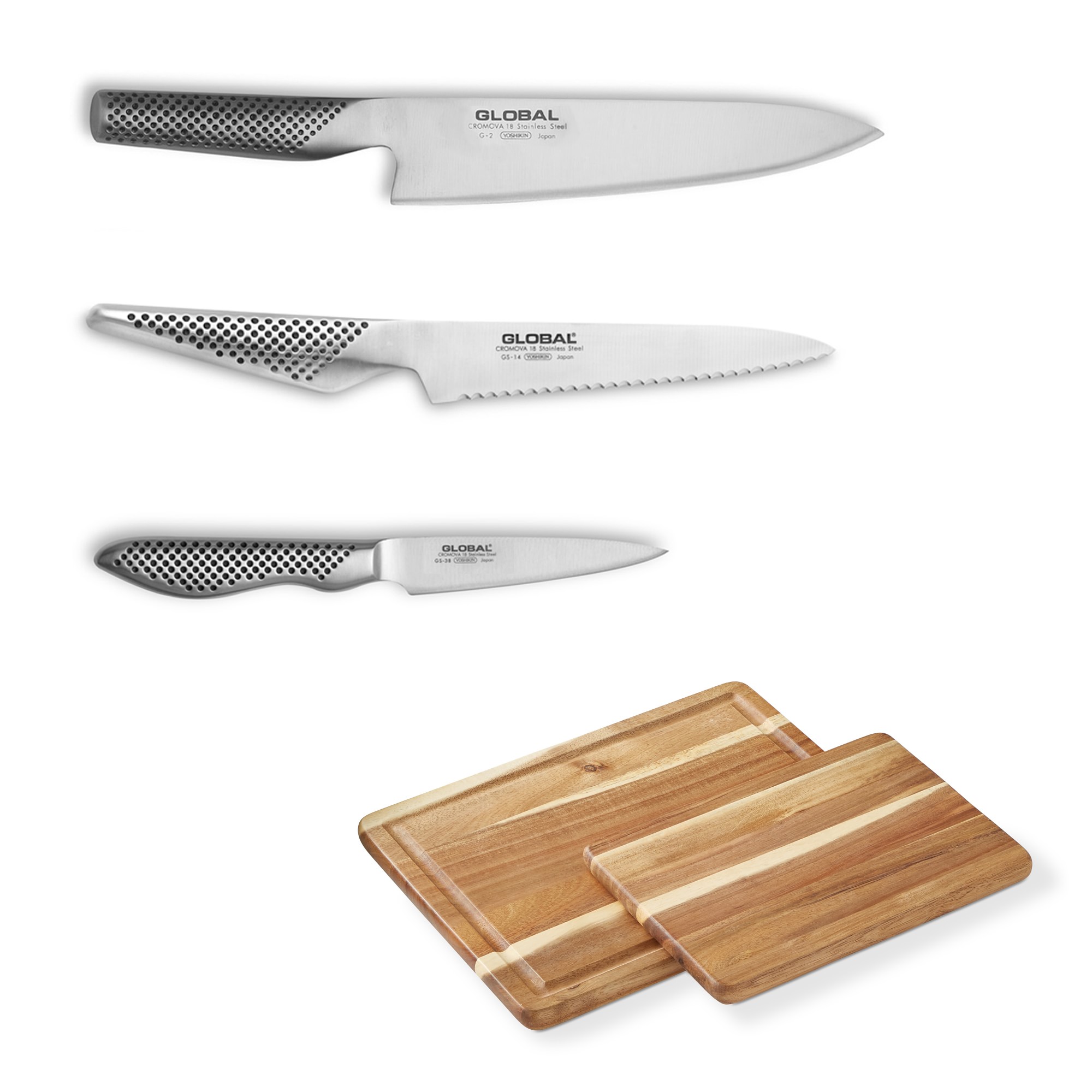 Global Classic Essential Knives, Set of 5