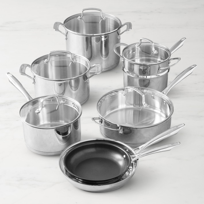 New Member's Mark 14-Piece Tri-Ply Stainless Steel Cookware Set