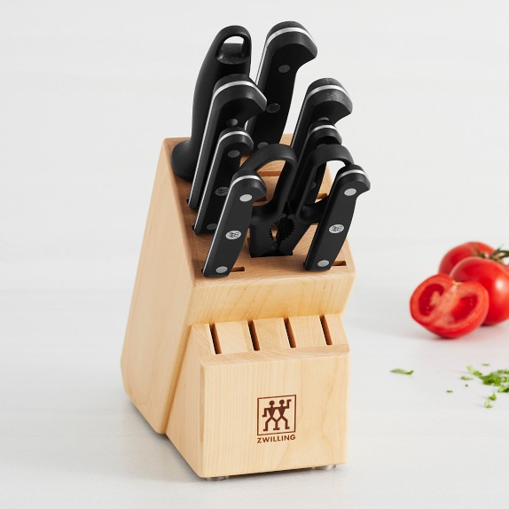 Zwilling Gourmet 10Piece Knife Block Set Williams Sonoma CA Williams Sonoma
