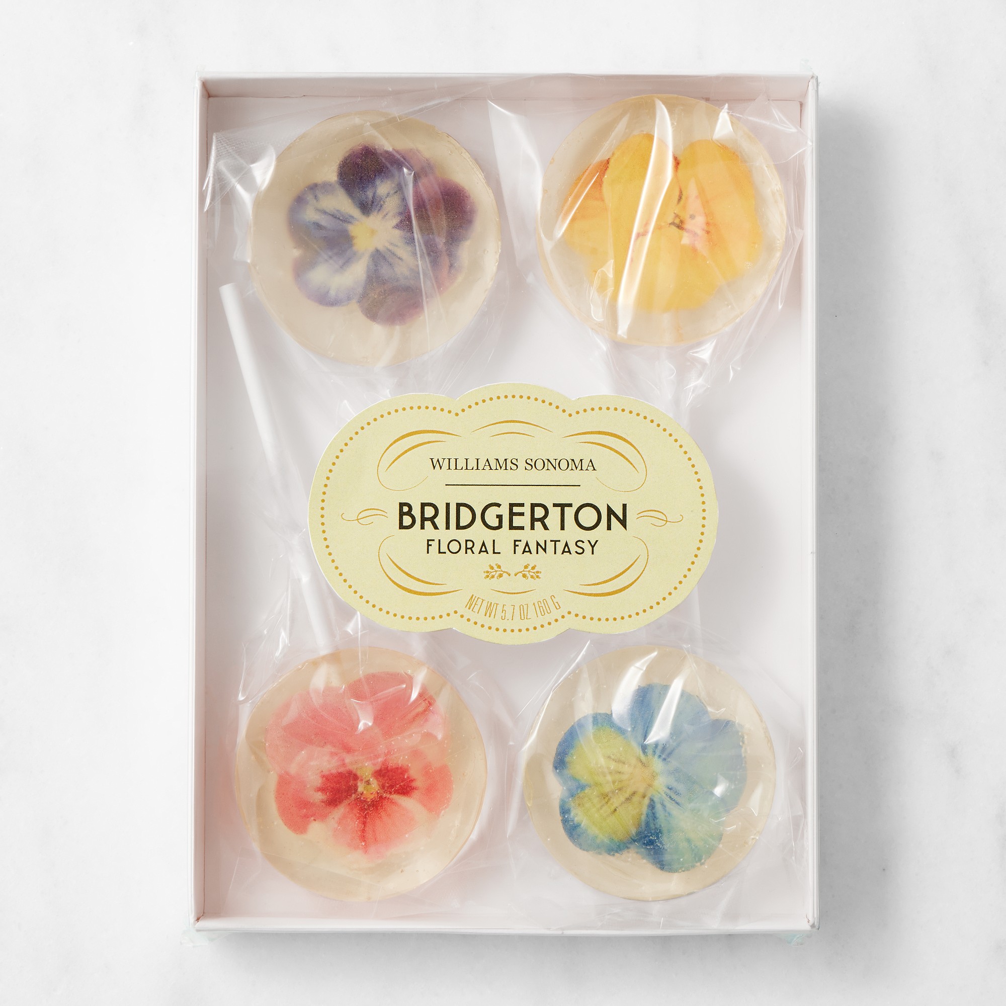 Bridgerton Floral Lollipops, Set of 4