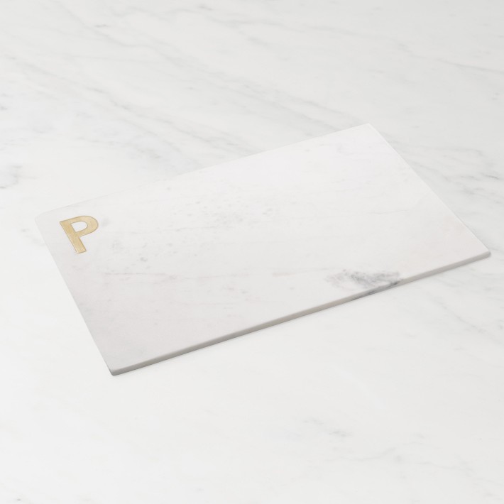 "P" Marble & Brass Monogram Board