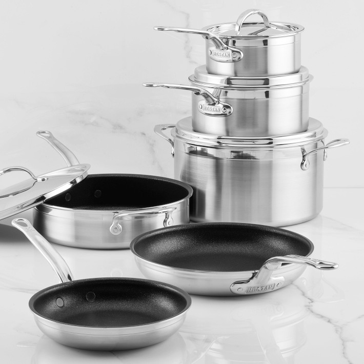 Hestan ProBond Stainless Steel 2-Piece TITUM Nonstick Skillet Set