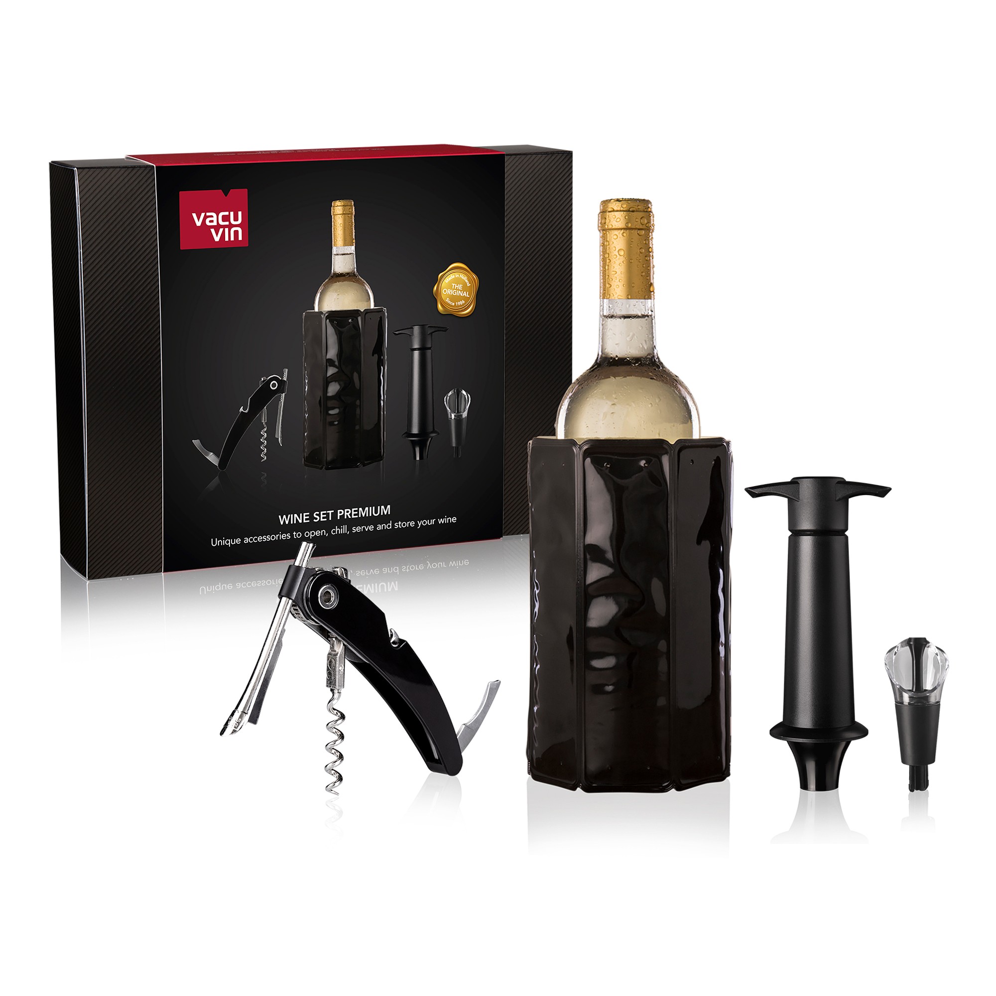 Vacu Vin Wine Premium Set, Set of 4