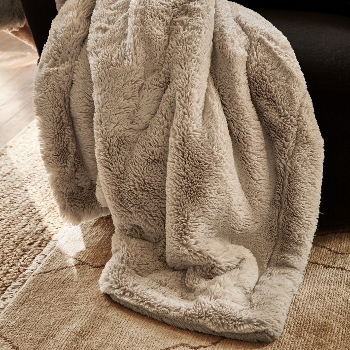 Faux Fur Oversized Throw Williams Sonoma