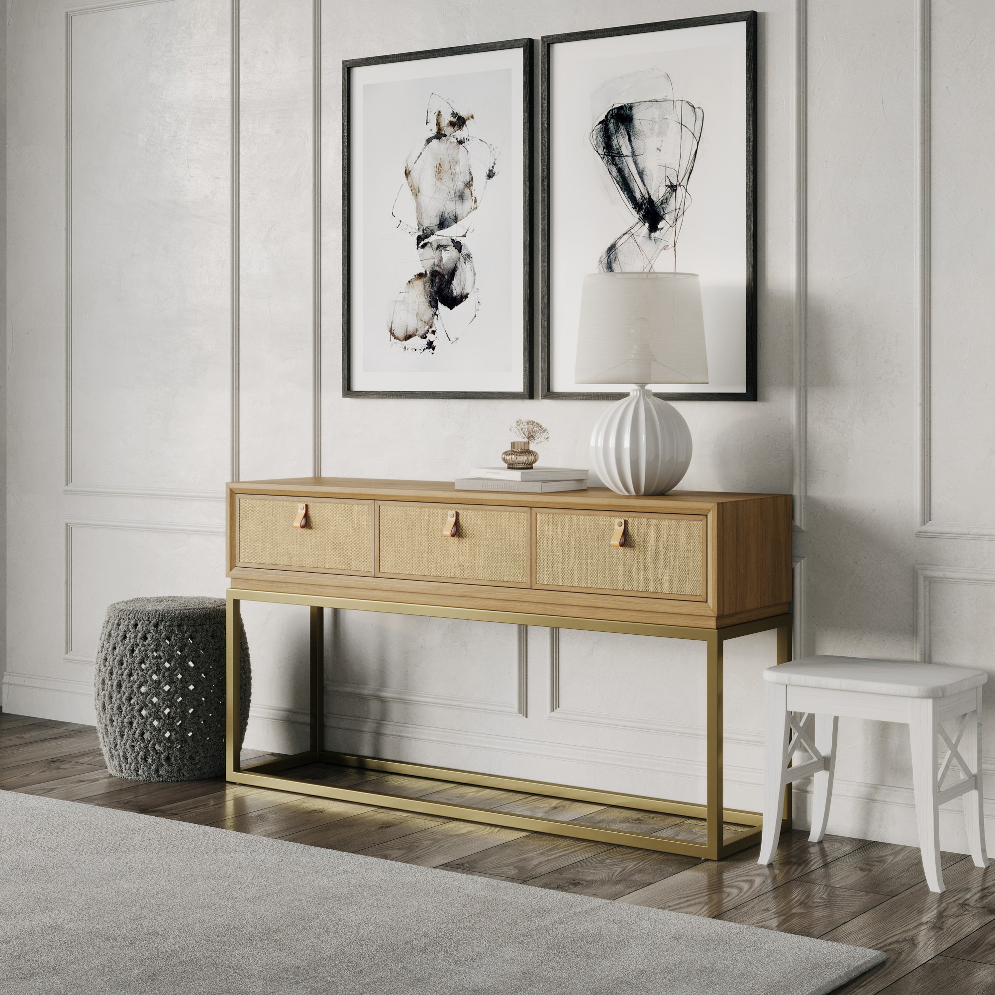 Seville 3-Drawer Console