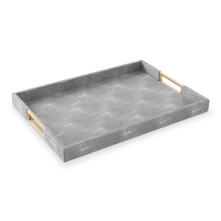 Antique Brass & Glass Tray, Williams Sonoma CA