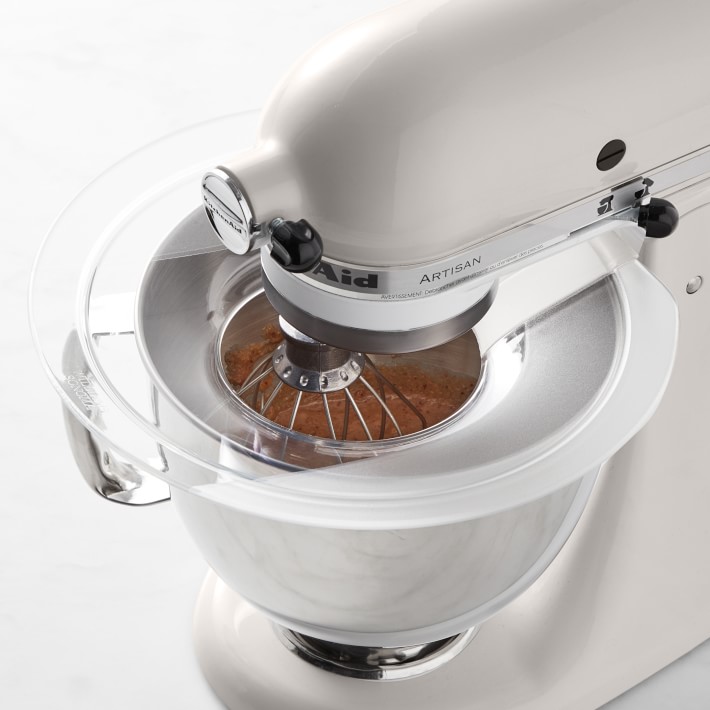  KitchenAid 5-Quart Stand Mixer Glass Bowl Matte White