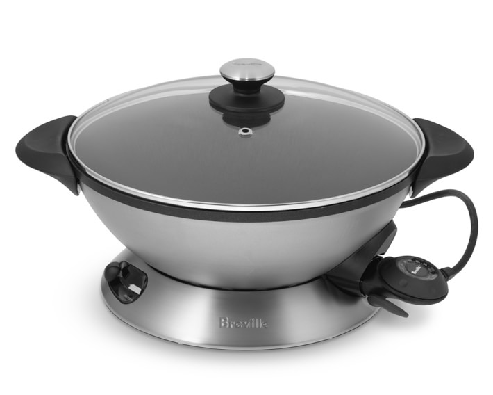 Breville Hot Wok Pro 8-Qt. Stainless-Steel Electric Wok
