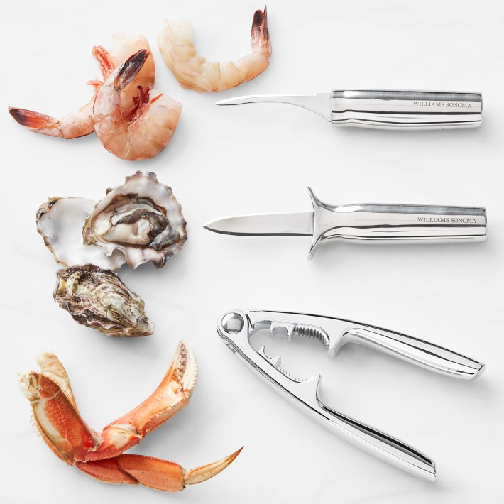 Williams Sonoma Seafood Tools, Cracker, Deveiner, &amp; Oyster Knife
