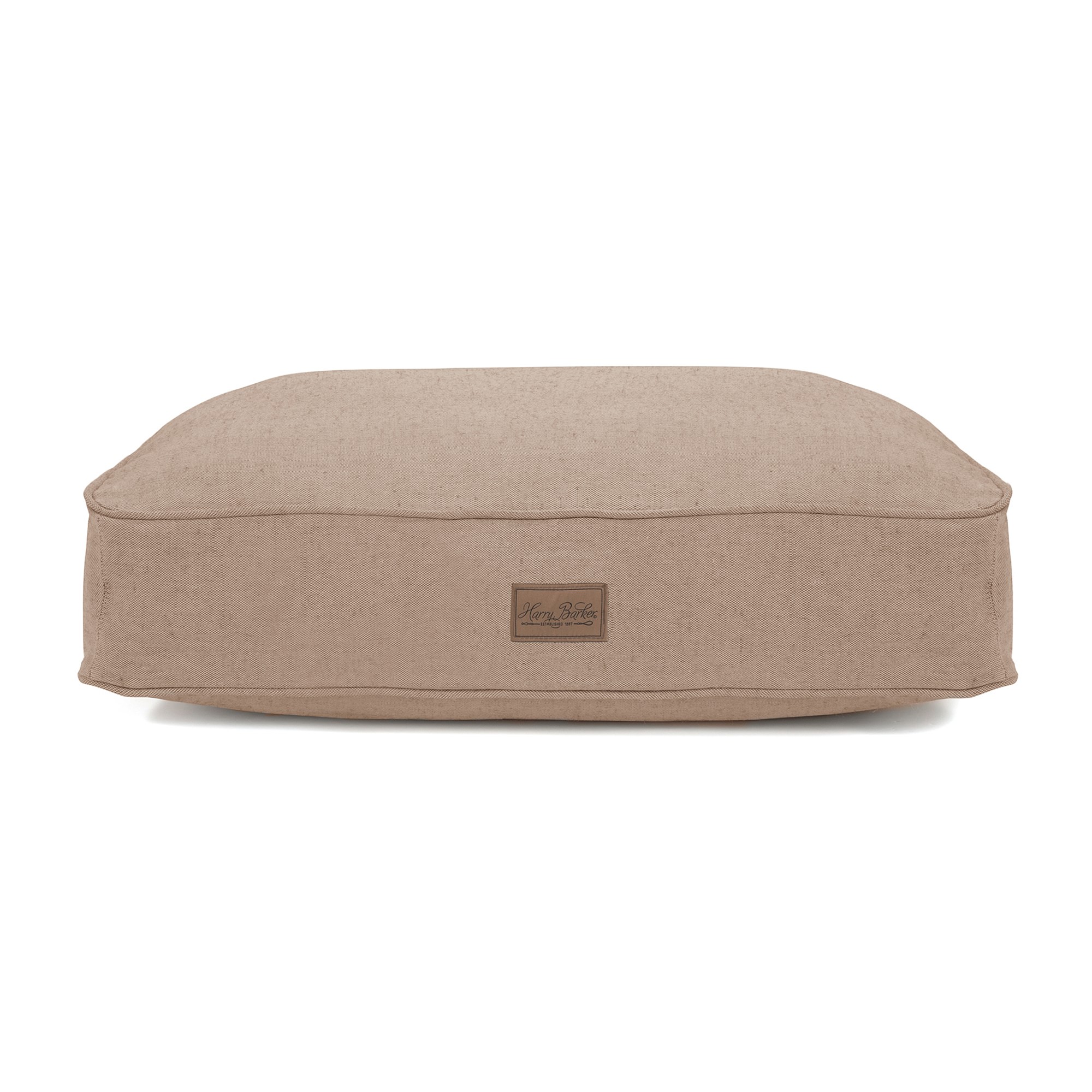 Harry Barker Tweed Rectangle Dog Bed, Small, Grey