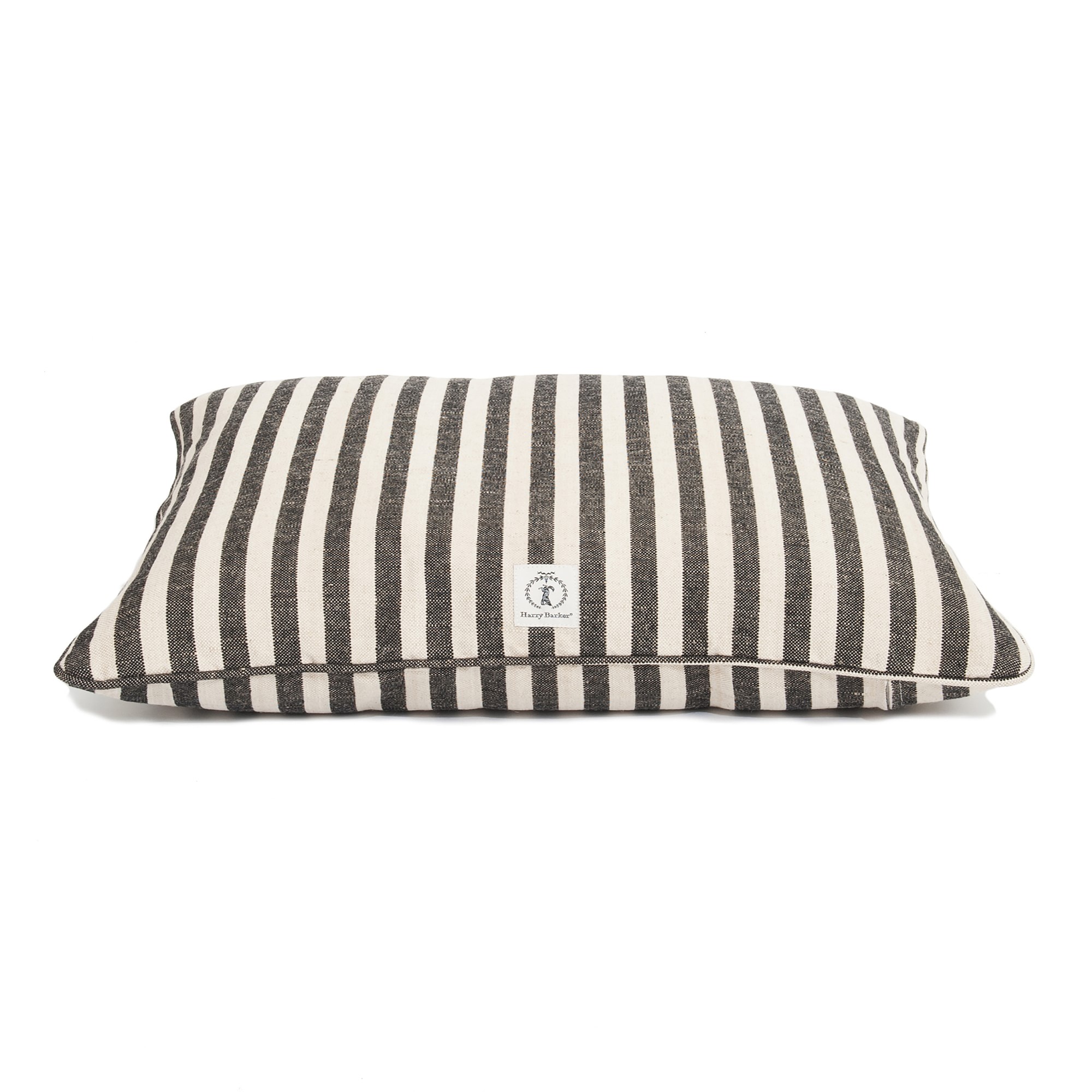 Harry Barker Vintage Stripe Envelope Dog Bed, Small, Black