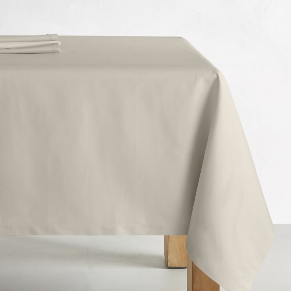 Rough Linen | 90 x 144 Smooth Linen Tablecloth | Ivory