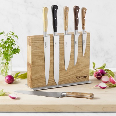 Laguiole en Aubrac steak knife set 4-piece mixed wood with knife holders