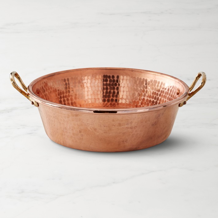 Mauviel Hammered Copper Jam Pan