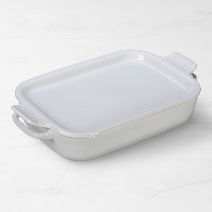 Le Creuset Stoneware Rectangular Baker with Platter Lid