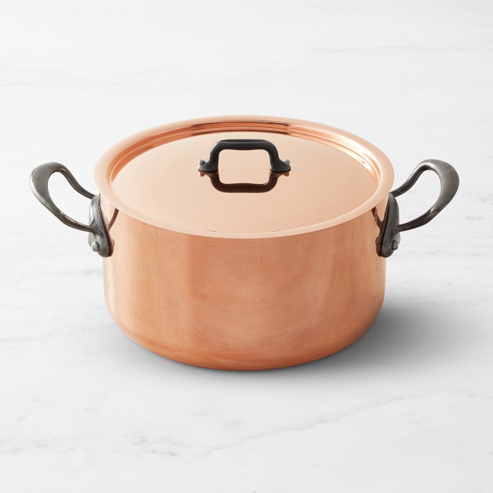 Small Copper Stock Pot - 2 Quart