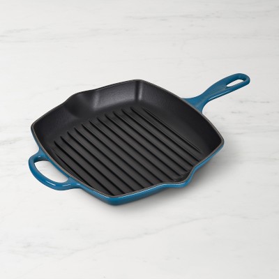 Williams Sonoma Le Creuset Signature Enameled Cast Iron Square Grill Pan &  Press Set