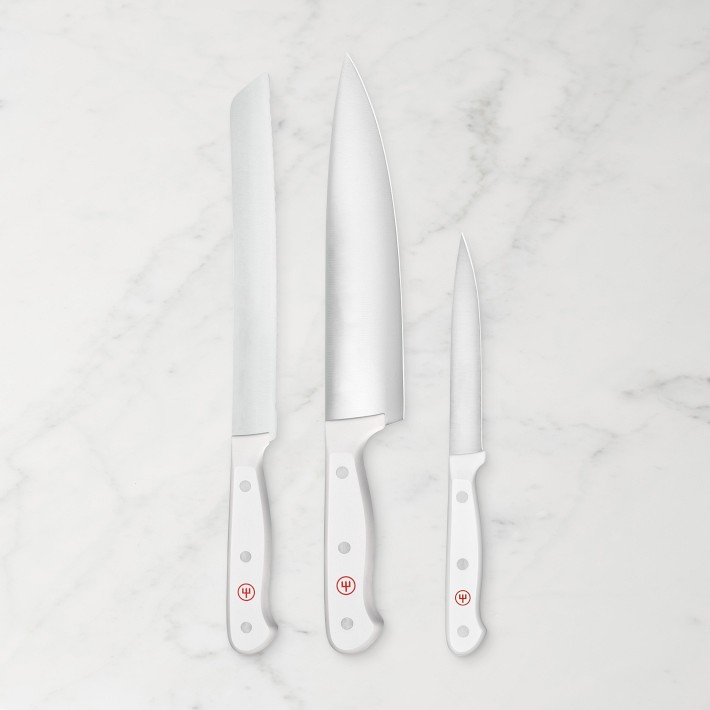 Williams Sonoma Wüsthof Gourmet White Starter Knives, Set of 3