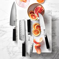 Pampered Chef ~NEW~ COATED Stainless 5 SANTOKU KNIFE Nonstick Lightweight