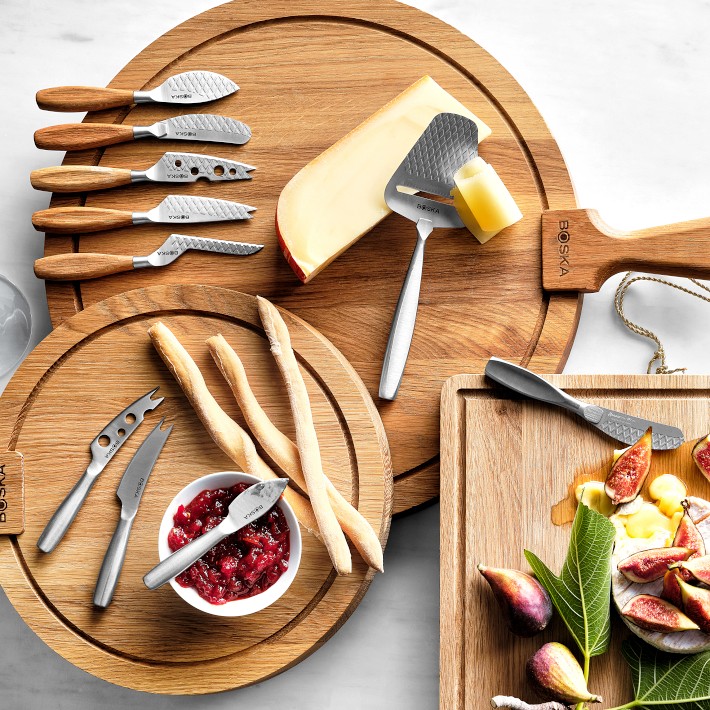 Boska Extra Large Pizza Cutter & Cheese Knife, Stainless Steel & European  Oak on Food52