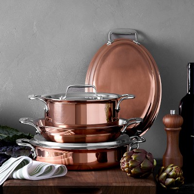 All Clad C2 Copper 3 quart Saute Pan with lid - Cookware & More