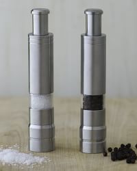 Home Basics Stainless Steel Salt and Pepper Shaker SP44338 - The