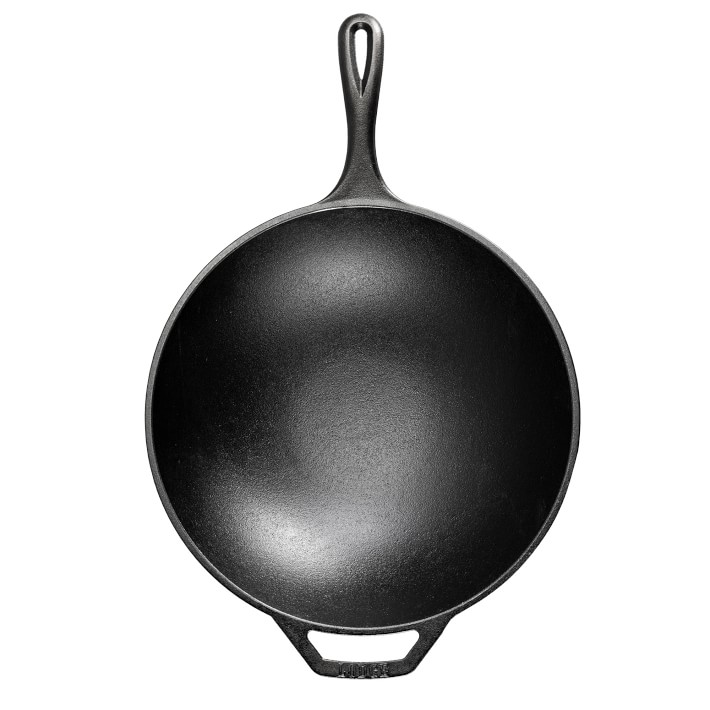 Lodge Cast Iron Cast Iron Wok - 11.44-in Length, 9.19-in Width