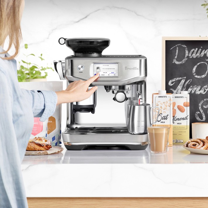 Breville Barista Express Impress Espresso Machine – Vaneli's Handcrafted  Coffee