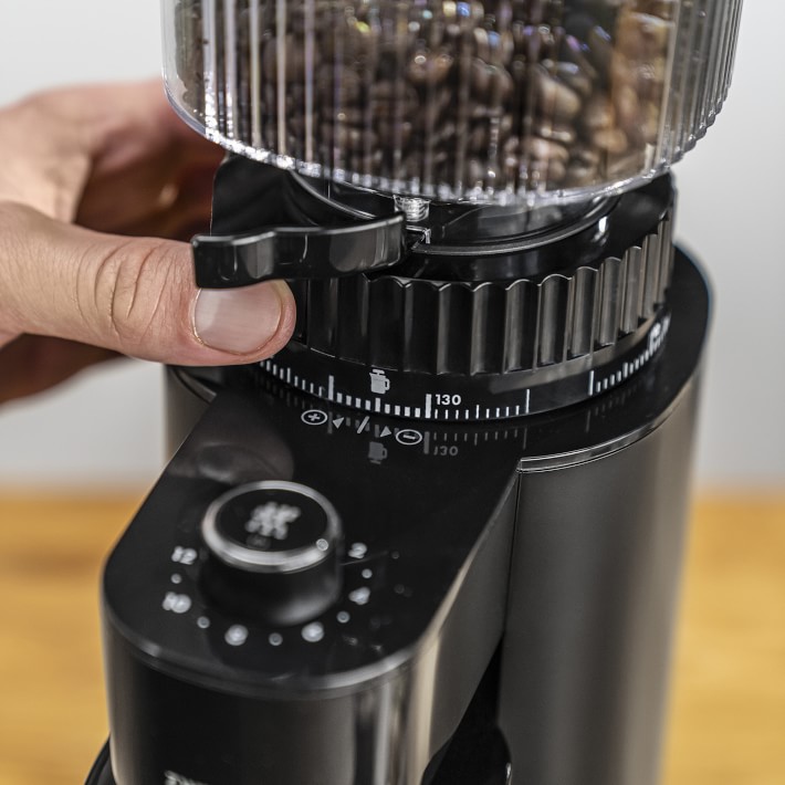 ZWILLING Customizable Coffee Bean Grinder, Black or Silver on Food52